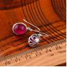 Buy cheap Sterling 925 Silver Synthetic Ruby Pendant Dangle Earrings (019515) from wholesalers