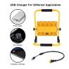 Buy cheap Yellow Rechargeable Portable LED Work Light Foldable 2000 Lumen 48w 85w 90w 7 Inch from wholesalers