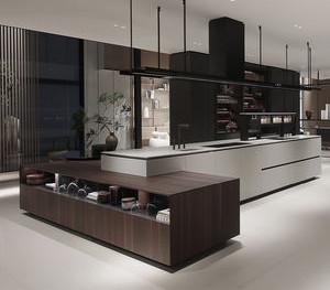 Buy cheap Aluminium Modular Corner Cabinet Solutions Melamine Kitchen Cabinets from wholesalers