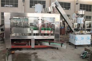 China Rotary 3 In 1 Herbal Tea Glass Bottle Rinser Filler Capper Machine Full Automatic on sale