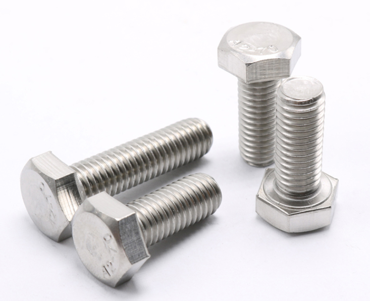 Hardware Stainless Steel Bolts Nuts DIN933 with Plain Zinc and Grade SUS304