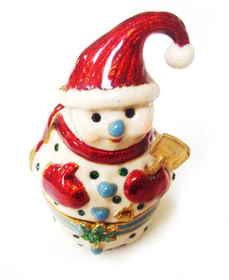 Buy cheap Christmas Snowman Metal Jewelry Box from wholesalers