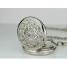 Buy cheap Round Alloy Silver Pocket Watches Vintage Fashion Hollow Watches For Men from wholesalers