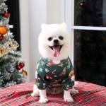 Soft Winter Pet Christmas Sweater Warm Christmas T Shirts Cotton / Tulle
