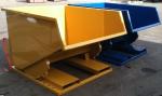Tilting Hopper Truck Metal Dump Truck Skip Bins Waste Container For Waste