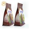 Buy cheap Printed WaterProof Reusable Flat Bottom snack food packaging bags With Zipper from wholesalers