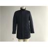 Buy cheap Navy Mens Medium Trench Coat , Cavalry Twill Wadded Coat With Funnel Collar TW77340 from wholesalers