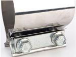 Car Part Stainless Steel Exhaust Sleeve Butt Joint Clamp Exhaust Pipe Sleeve