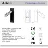 Buy cheap Flexible arm led reading wall light/flexible bed reading light/hotel bed wall light headboard wall light from wholesalers