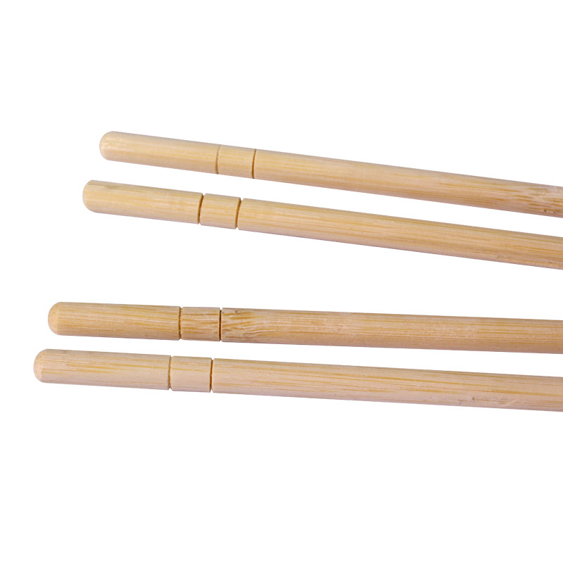 Reusable Boutique Round Stick Bamboo Chopsticks in Natural Bamboo Color