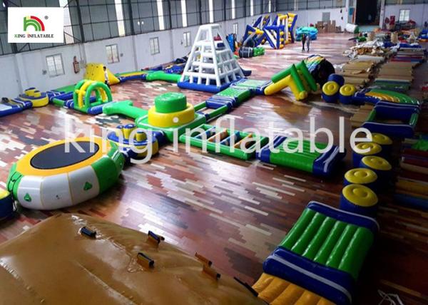 Buy cheap 28*22m PVC Inflatable Water Equipment floating obstacle course For Adults from wholesalers