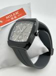 Buy cheap Waterproof Silicone Strap Watch with Leather Band 3ATM Quartz Wrist Watch from wholesalers