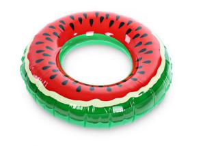 Wholesale Inflatable Watermelon Swimming Ring / Inflatable Beach Lounger from china suppliers