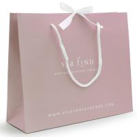 Buy cheap Embossing UV Printing 250g Paper Shopping Bag With Handles product