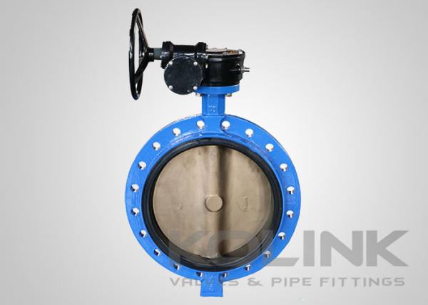 Buy cheap Large Rubber Lined Ductile Iron Butterfly Valve Concentric Gear Operation from wholesalers
