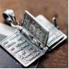 Buy cheap Sterling 925 Silver Holy Bible Pendant Men Women Retro Necklace (003967W) from wholesalers