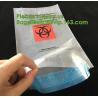 Buy cheap Bio-Medical Hazardous Waste bag, Bio-Hazard Specimen pouch Printed Medical Mart, Biological Waste Management from wholesalers