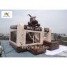 Buy cheap Brown Dog Inflatable Jumping House 0.45-0.55mm PVC Tarpaulin Water Resistant from wholesalers