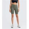 Buy cheap BSCI Womens Workout Shorts Free Cut Nylon Spandex Biker Shorts With Phone Pocket from wholesalers