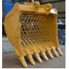 Buy cheap 50-150mm Grid Size Riddle Komatsu Excavator Seive Bucket from wholesalers