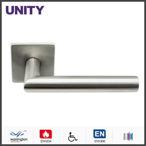 Buy cheap Stainless Steel Fire Door Lever Handle EN1906 and EN1634 Satin Finish from wholesalers