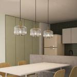 Mid century pendant light retro design glass lampRestaurant Hotel Simple