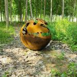 Garden Decorative Wood Burning Fire Pit Sphere outdoor fire bowls