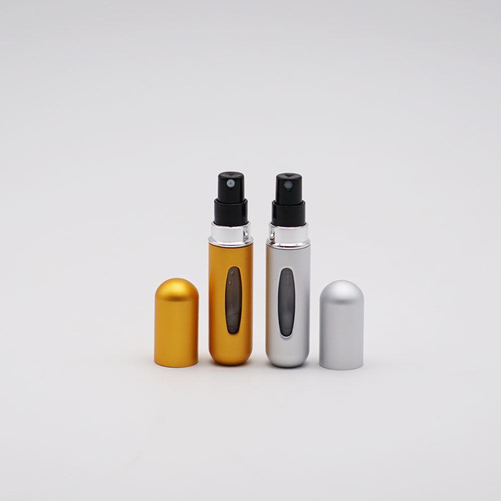 Aluminum Shell Bottom Filling Perfume Tester Bottle 5ml Atomiser