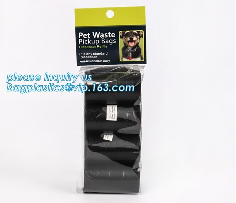 security factory sales biodegradable pet waste dog poop bag, Heavy Duty Custom Biodegradable PE Dog Poop Pet Waste Bags