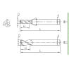 Buy cheap P50 3 Flute End Mill 1mm-20mm Solid Carbide End Milling Cutter For Steel Processing from wholesalers