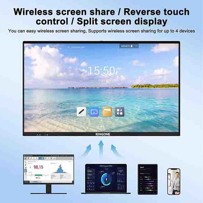 UHD 4K Interactive Flat Panels 98" Smart Board Interactive Flat Panel
