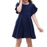 Buy cheap Girl's Flutter Sleeve Stretchy A-Line Swing Flared Skater Party Dress with Pockets for 4-12 Years Kids Skirt Dresses from wholesalers