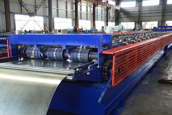 Buy cheap 28 Rollers Galvanized Steel Deck Roll Forming Machine For Building Construction from wholesalers