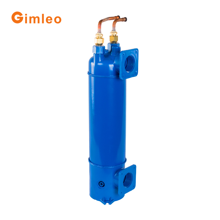1.9KW Titanium Tube Heat Exchanger Water Cooled For Seafood Aquarium