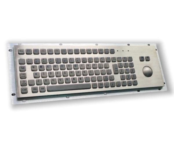 Buy cheap IP65 / IK07 Panel Mount Keyboard F7-TB38 With 38mm Stainless Steel Trackball from wholesalers
