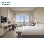 Fashionable Five Star Hotel Bedroom Furniture Set , Luxury Upholstery Bedroom