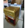 Buy cheap 15x15x20cm Password Lock Piggy Bank ABS material golden blue color from wholesalers
