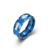 Buy cheap 8mm Men's Stainless Steel Wedding Band Relieving Anxiety Polished Inner Finish Ring from wholesalers