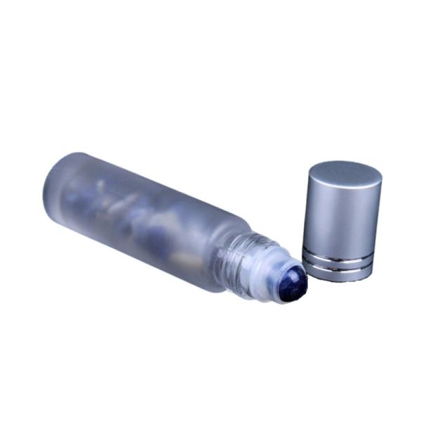 Quality 10ml Perfume Refillable Rollerball Container Natural Semiprecious Stones Gemstone for sale