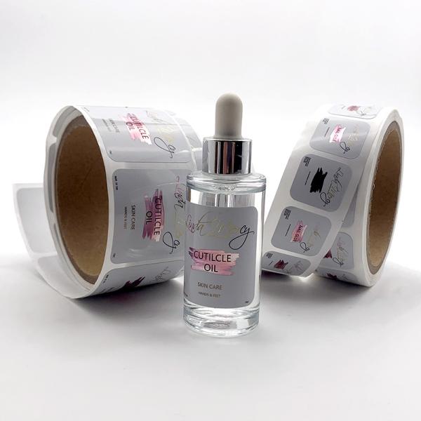 Buy cheap White Plastic Bottle Sticker Labels Packaging Labels For Essential Oil from wholesalers