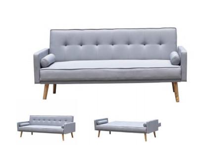 Buy cheap Modern Grey Fabric Sofa Bed Foldable Reclining Positions Europe Style from wholesalers