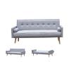 Buy cheap Modern Grey Fabric Sofa Bed Foldable Reclining Positions Europe Style from wholesalers