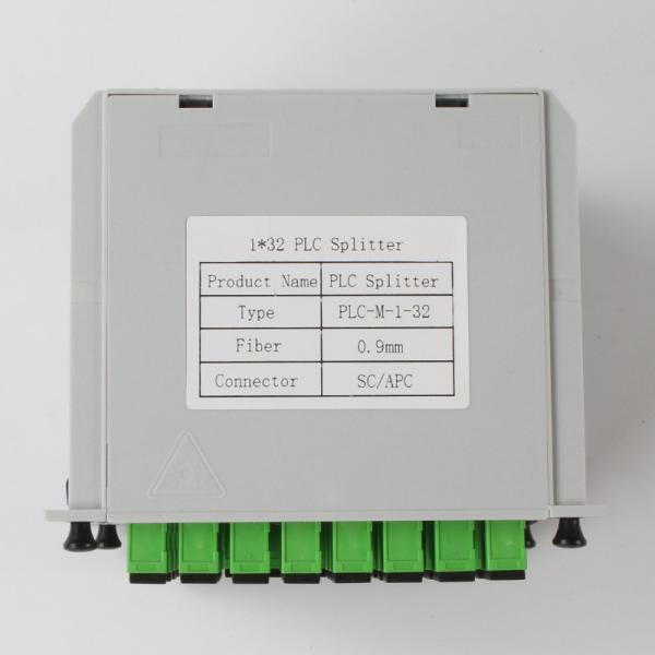 Buy cheap 1X32 Fiber PLC Splitter SC APC Connector 1310nm RL 55db Fiber 0.9mm from wholesalers