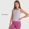 Buy cheap Sleeveless High Elastic Yoga Tank Top Pleated Waist Casual Sports Yoga Clothes from wholesalers