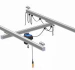 Buy cheap Electric double girder under-slung rail-passing crane for maintain and repair coal mills from wholesalers