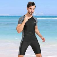 Buy cheap Sunscreen Two Piece Mens Swimsuit Plus Size Men 2 Piece Swimsuit product