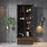 Buy cheap Corner Bar Wine Glass Display Cabinet from wholesalers