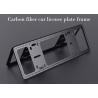 Buy cheap Scratch Resistant Lightweight Carbon Fiber License Plate Frame from wholesalers