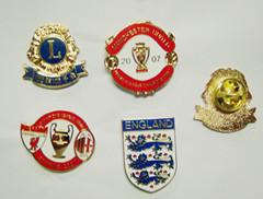 Buy cheap Metal pin, lapel pin, football pin, emblem, enamel badge, printing badge, plating bagde from wholesalers