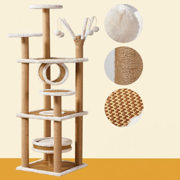Multi Level Cat Tree House Scratching Post Heavy Duty With Sisal Rop Cat Tower